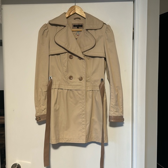 Rudsak Trench Coat with Leather Details - Picture 1 of 7